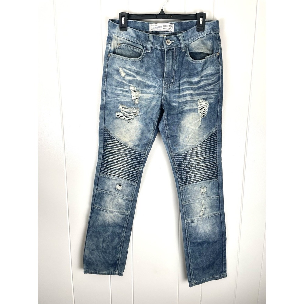 Bleecker & Mercer Denim Slim‎ Skinny Fit Jeans Men Blue 30x30